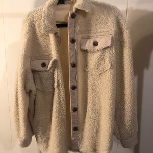 White Button up Jacket